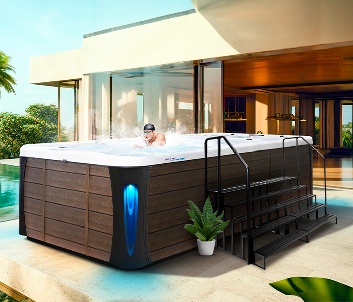 Calspas hot tub being used in a family setting - Pembroke Pines